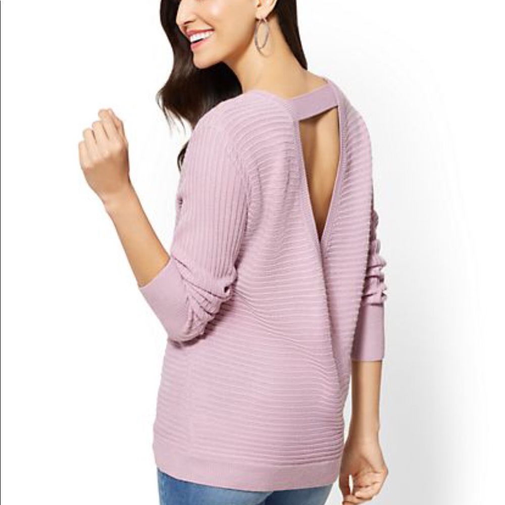 Envelope Cross Back Pullover Sweater